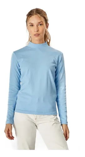 Polera celeste mujer sales