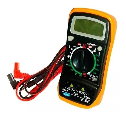 Tester Digital Profesional Zurich Mas830l C/ Buzzer Y Puntas