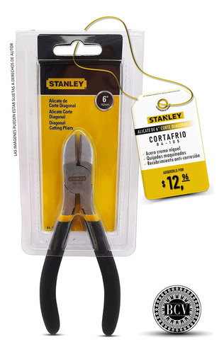 Alicate De Corte Diagonal 6 PuLG Stanley 84-105