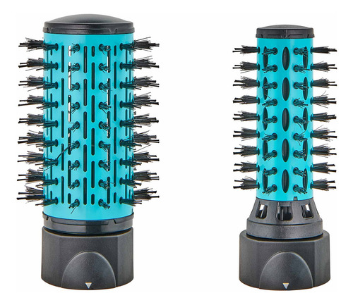 Escova Secadora Rotativa Rotating Hyaluronic Conair Cor Preto E Azul