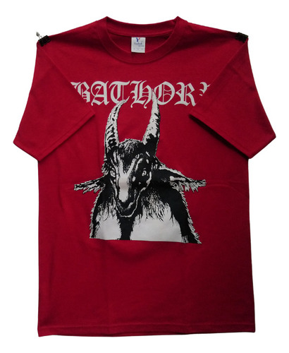 Bathory Playera Manga Corta First 666 Red Talla L T-shirt