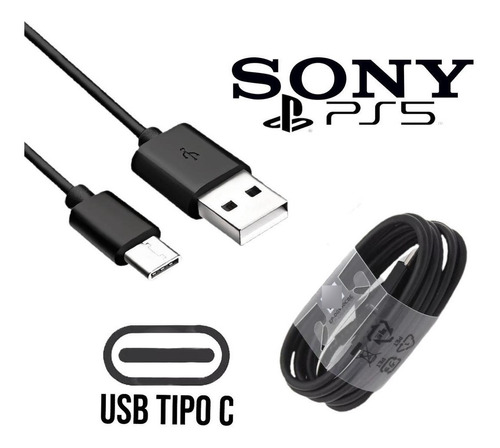 Cable Usb Joystick Ps5 Sony Tipo C Playstation Oficial
