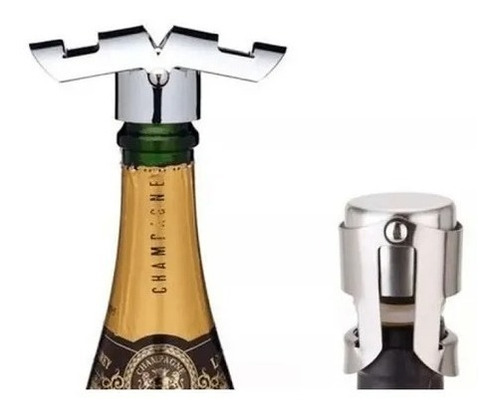 Imagem 3 de 4 de Tampa Para Champagne Espumante Em Inox Mimo Style