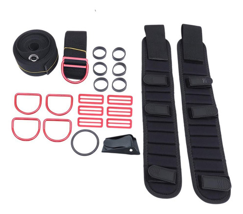Conjunto De Arnés Dir Con Placa Trasera Para Buceo, Rojo