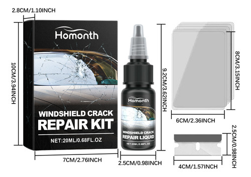 Kit De Reparación De Grietas En El Parabrisas U Upgrade, Nue
