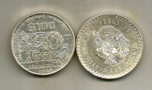 2 Antiguas Monedas De Plata Altisima Condicion (rey)