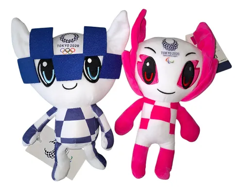 東京olympic 2020 Alibaba 人形5pcs Mascote Olimpíadas Tokyo 2020 - Kit 2 Pelúcias | Frete grátis