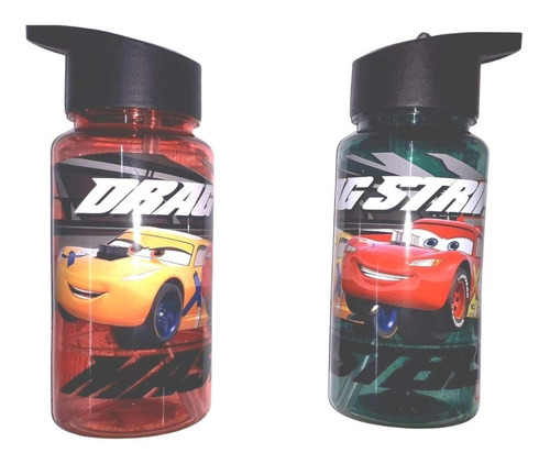 Botella Deportiva Plástico Cars - Strow Top - 500 Ml