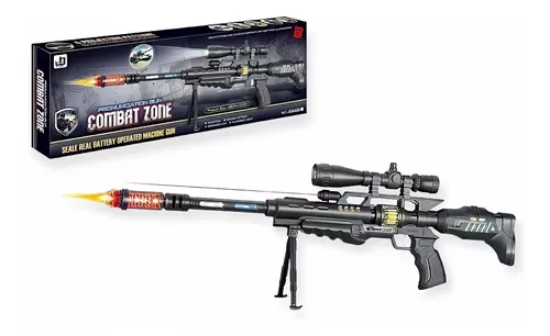 Rifle Brinquedo Precisão Sniper Mira A Lazer Nerf Luzes Som em Promoção na  Americanas