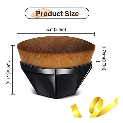 Brocha Hexagonal De Maquillaje Para Mezclar Liquido Crema Po