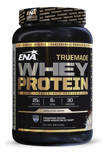 Whey Protein True Made 1kg. Ena Sport Aislado + Concentrado