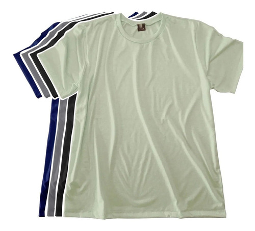Kit 4 Camiseta Plus Size Extra Grande Casual Básica Lisa