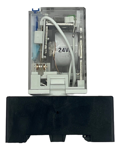 Relevador 24vdc 11pin 10a Circular Zj10ft-3pl Con Base