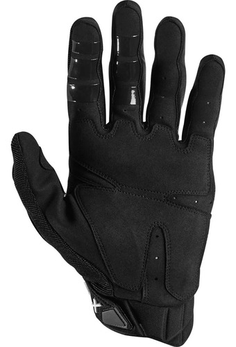 Luva Fox Bomber Motocross Moto Trilha Touch Couro Resistente Cor Preto Tamanho L(g)