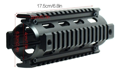 Imagen 4 de 7 de Guardamano Enfriador Ar15 M16 M4 Aluminio Weaver Picatinny