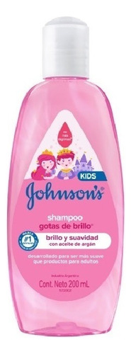 Shampoo Johnson's Kids Gotas De Brillo 200ml Aceite De Argán
