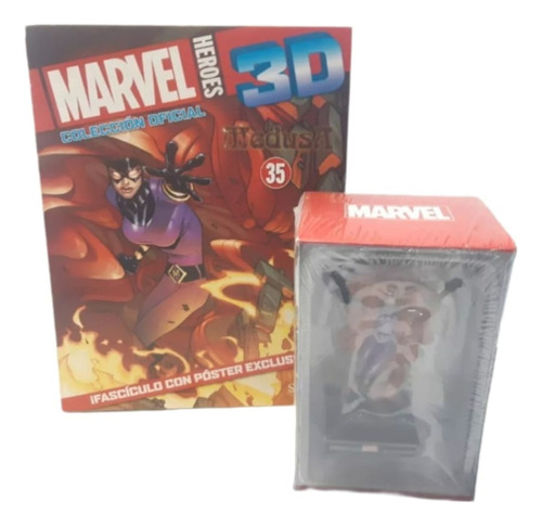 Figura Colección Marvel 3d Medusa Entrega N 35