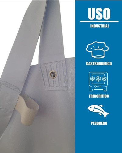 Delantal Pvc 0.8 Mm 100 Cm X 120 Cm Pack 10 Unidad Blanco Pvc 0.8 Mm