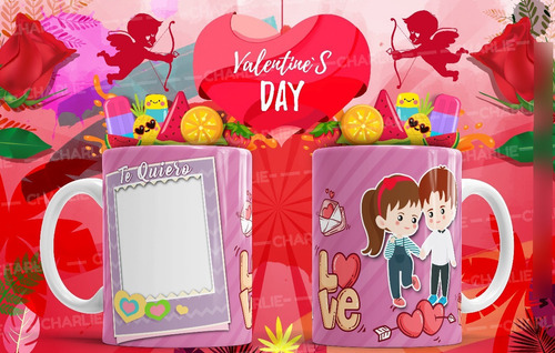 Imagen 4 de 10 de 30 Plantillas Para Sublimar Tazas - Dia Del Amor - Psd