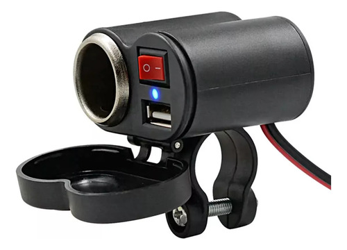 Toma Corriente Moto Encendedor Cargador Usb 12v
