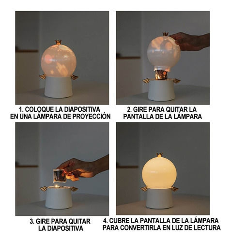 Lampara Infantil Proyector Luz Nocturna Niños Caja Musical