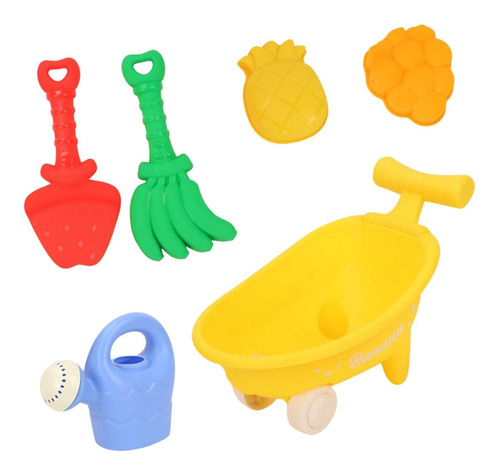Juguetes De Arena Para La Playa Para Niños, Kit De Amarillo