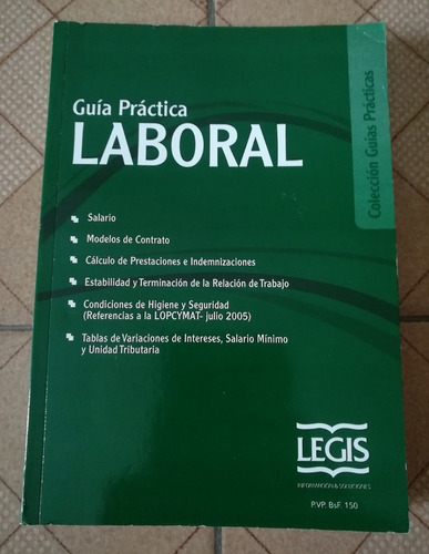 Libro Guía Práctica Laboral, Editorial Legis