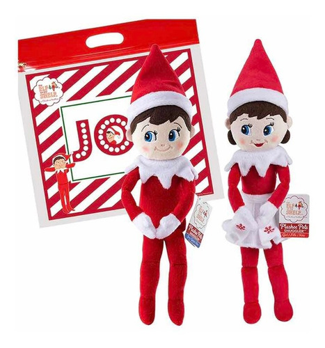 Pareja De Niña Y Niño Elfo Duende The Elf On The Shelf 30 Cm