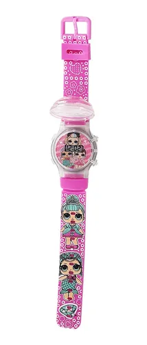 Reloj Niñas Digital Luces Tapa Infantil Muñeca Lol 3d