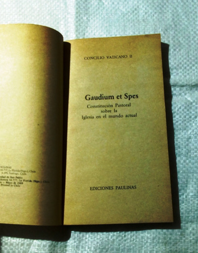 Gaudium Et Spes (Usado)