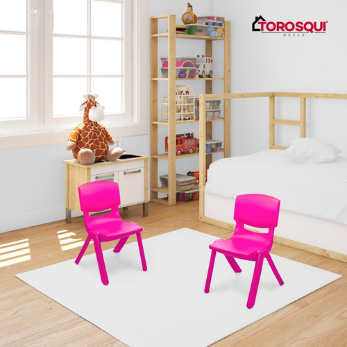 Silla Para Niños De Plástico Resistente | 2 Pack | Torosqui