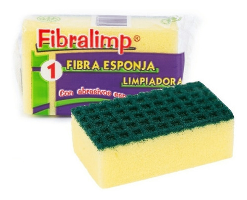 Esponja Fibra Cocina Vajilla Abrasiva Fibralimp X1u#1032