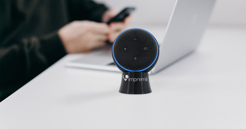 Para Alexa Echo Dot 3g Tipo Pedestal Impremli Color Gris oscuro