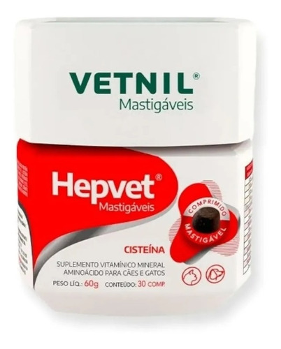 Hepvet Matigáveis - Cães E Gatos 30 Comprimidos - Vetnil