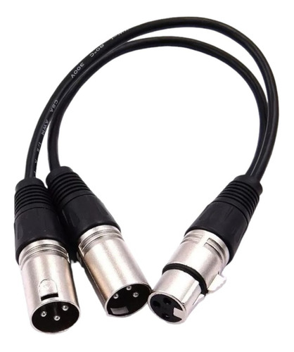 Cable Y Adaptador Xlr Hembra A 2 Xlr Macho