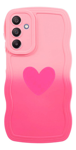 Protector Samsung Galaxy A15 Degrade Rosa/fucsia Con Corazó