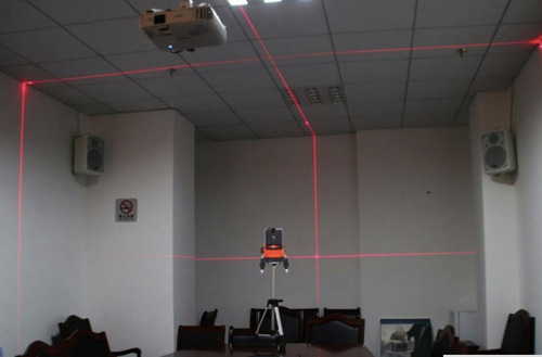 Nivel Laser 4lineas, Recargable, Maleta ,tripode, 360 Grados
