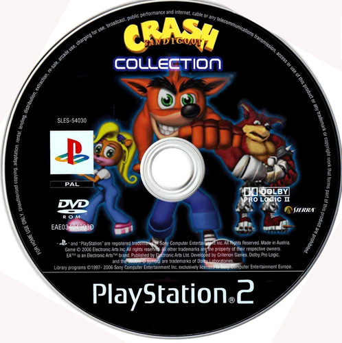 Patch Crash Colection 3x1 Play 2 Ps2 Play2