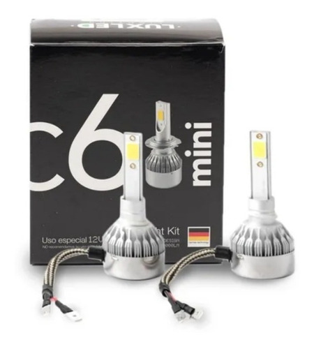 Kit De Cree Led C6 Mini 40000lm H1 H3 H7 H11 9006 880 +2 T10