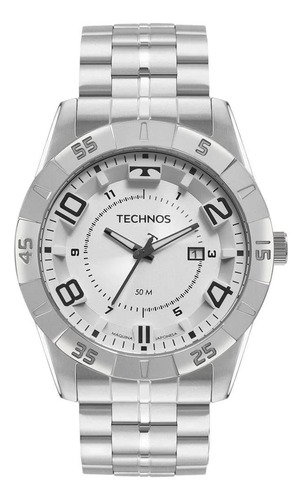 Relógio Masculino Prata Technos 2115mxl/1k
