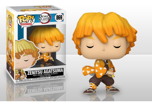Imagen 3 de 4 de Figura De Acción Demon Slayer Zenitsu Agatsuma De Funko Pop!