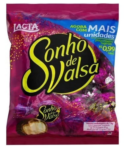 Bombom Sonho De Valsa Lacta 1kg - Original