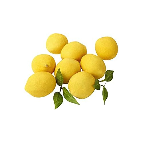 Limones Decorativos Realistas Hojas Soltas, Limones Fal...