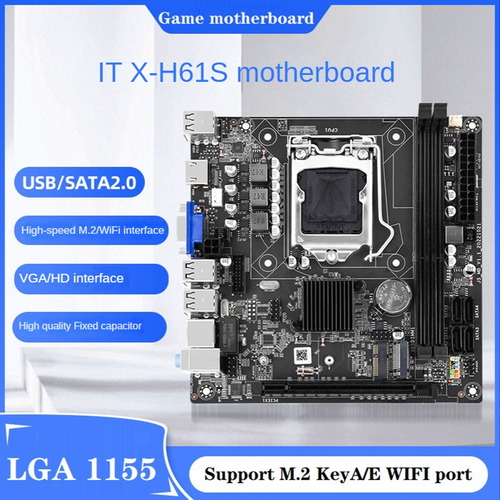 Placa Madre H61s (h61) Lga1155+cpu I3 2120+4g Ddr3 1600 Mhz