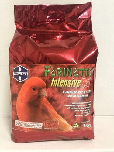 Farinatta Intensive Red 1kg Amgercal - Suplemento Para Aves