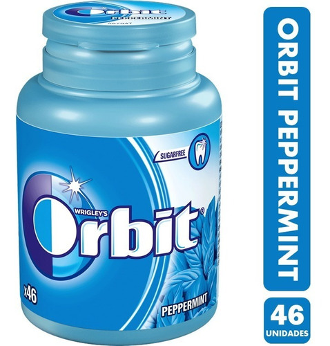 Chicles Orbit , Sabor Menta - Sin Azúcar (frasco Con 46 Uni)