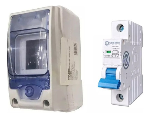 Centro Carga Riel-din Ip65 + 1 Interruptor Break 1 X 32a