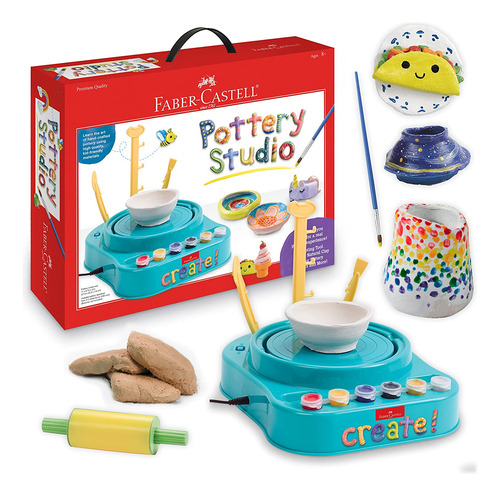 Faber-castell Pottery Studio - Kit De Torno De Ceramica P...