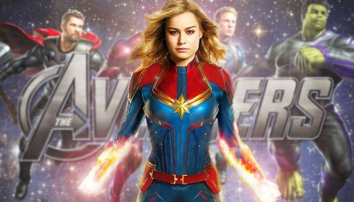 Imagen 2 de 4 de Set Escolar De Maleta Y Lonchera Capitana Marvel