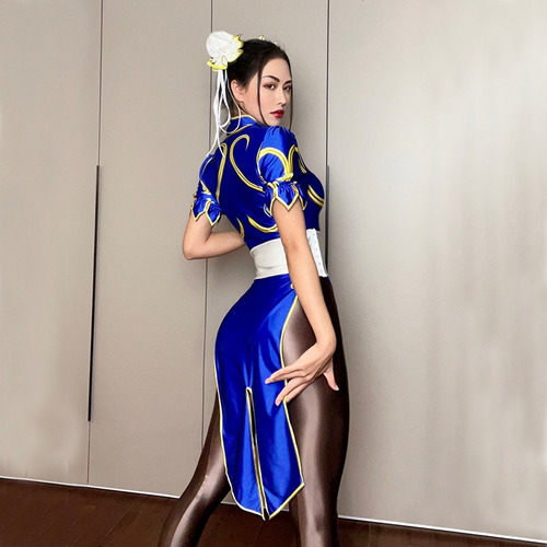 Traje De Cosplay Sexy De Chun Li Para Mujer De Halloween